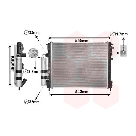Module refroidissement (radiateur+condensateur)