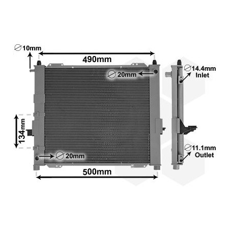 Module refroidissement (radiateur+condensateur)