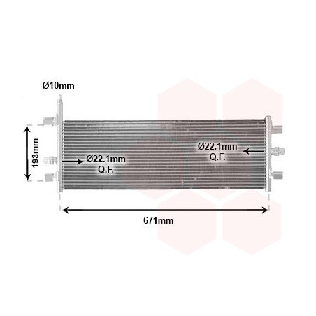 RADIATEUR pour Intercooler Refroidi à eau 1.5 Cooper SE 
