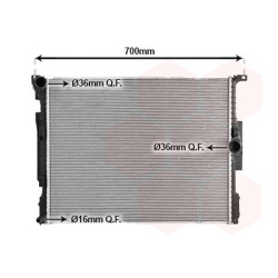 RADIATEUR ESSENCE 340i Avec 16 mm QF connection 
