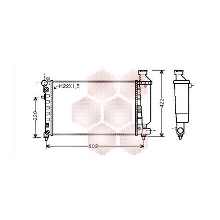 RADIATEUR ESSENCE 1.6i AT 530x300x31 