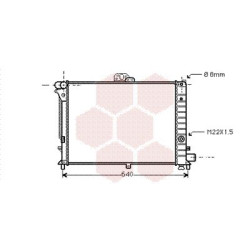 RADIATEUR ESSENCE -93 2.3 Turbo +AC 548x400x28 