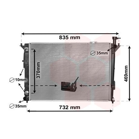RADIATEUR ESSENCE 2.4i CVVT AT 660x477x19 