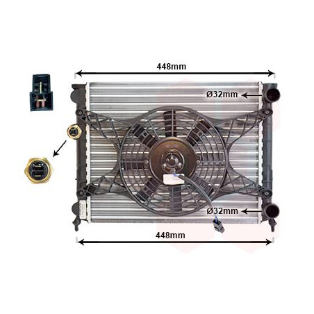 RADIATEUR ESSENCE All + Ventilateur 380x322x23 