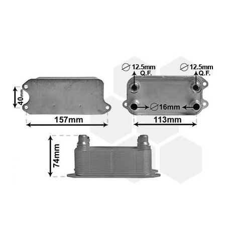 Radiateur huile pour boÎte de vitesse automatique