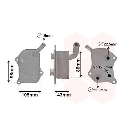 Radiateur huile pour moteur