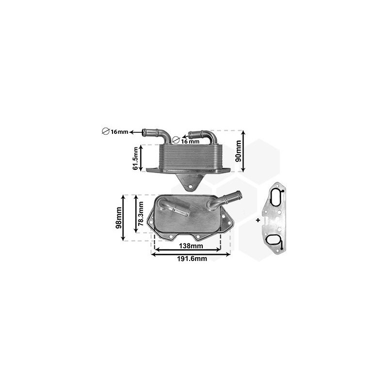 Radiateur huile pour moteur