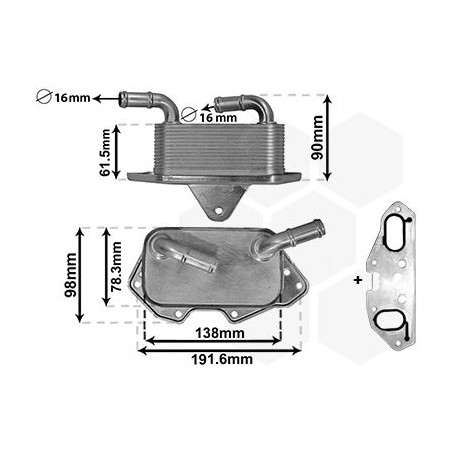 Radiateur huile pour moteur