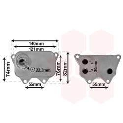 Radiateur huile pour moteur