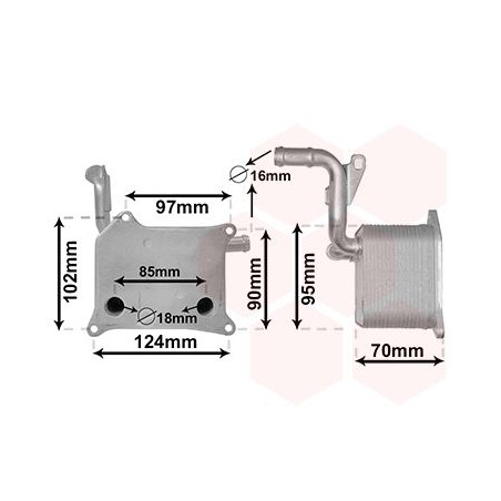 Radiateur huile pour moteur