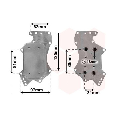 Radiateur huile pour moteur