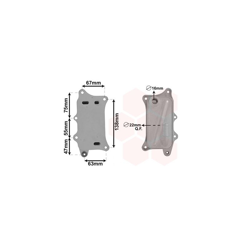 Radiateur huile pour moteur