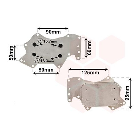 Radiateur huile pour moteur