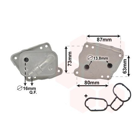Radiateur huile pour moteur