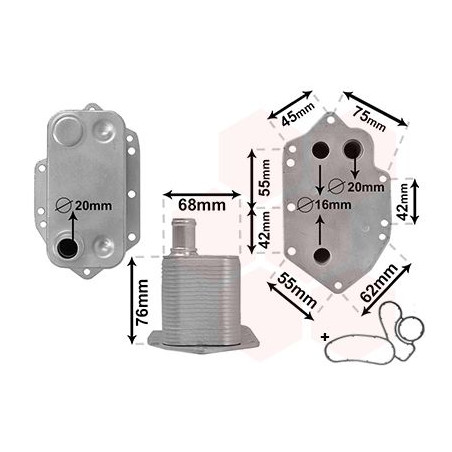Radiateur huile pour moteur