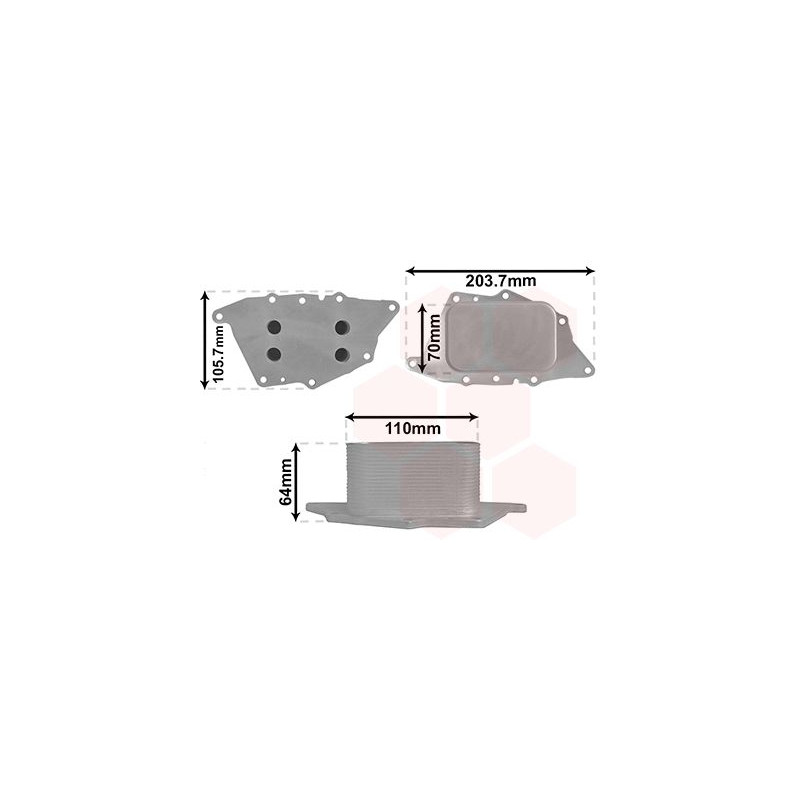 Radiateur huile pour moteur