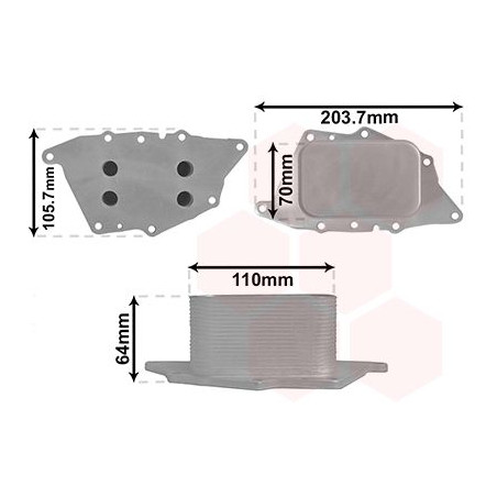 Radiateur huile pour moteur