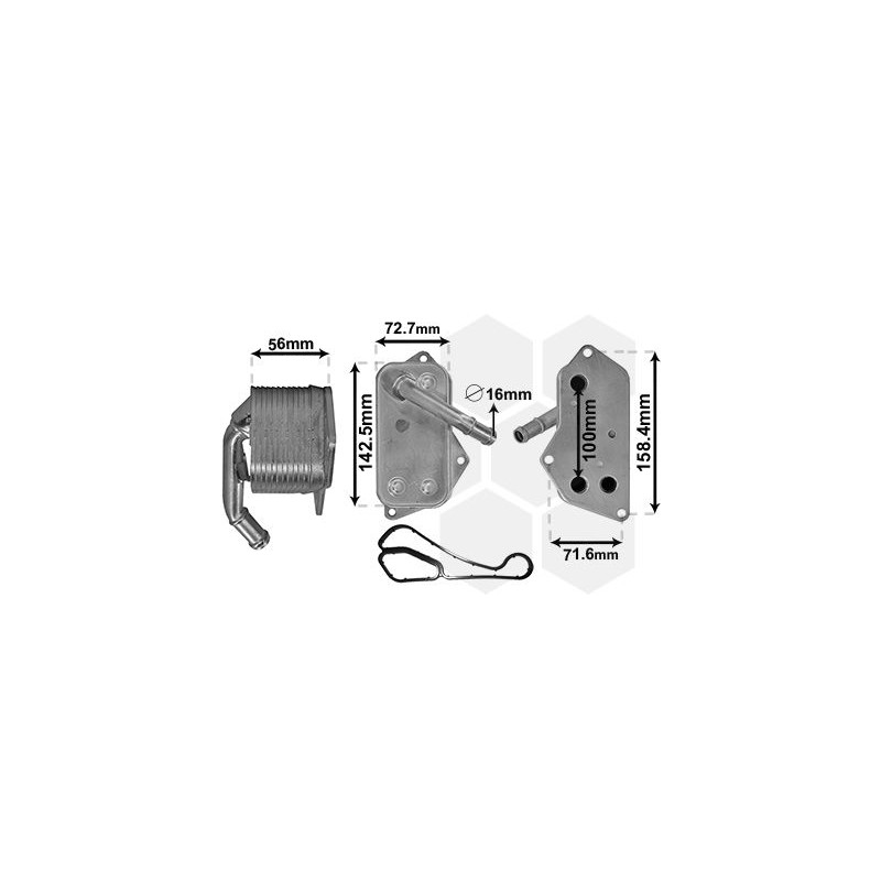 Radiateur huile pour moteur