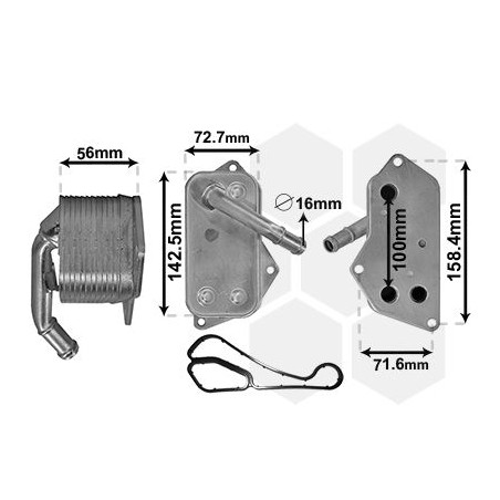 Radiateur huile pour moteur