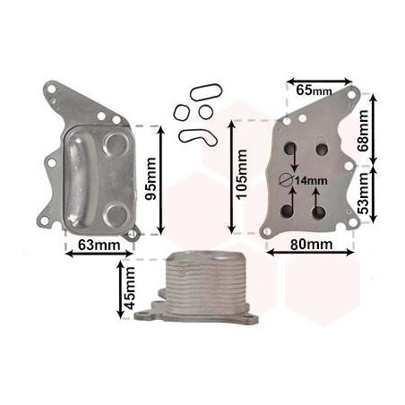Radiateur huile pour moteur