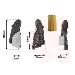 Radiateur huile pour moteur