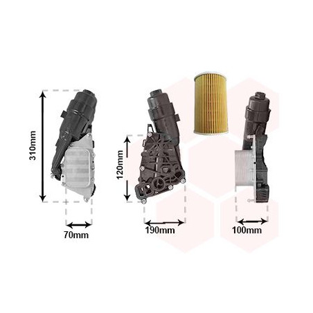 Radiateur huile pour moteur