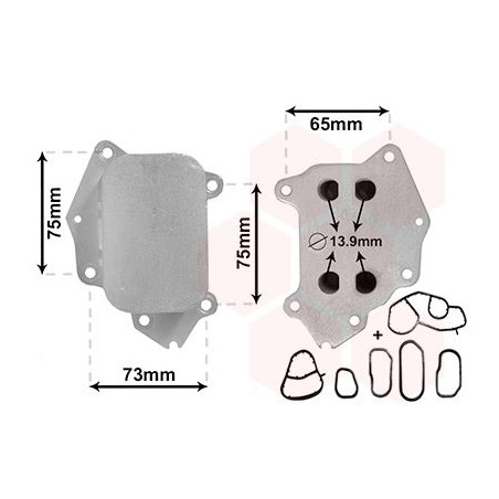 Radiateur huile pour moteur