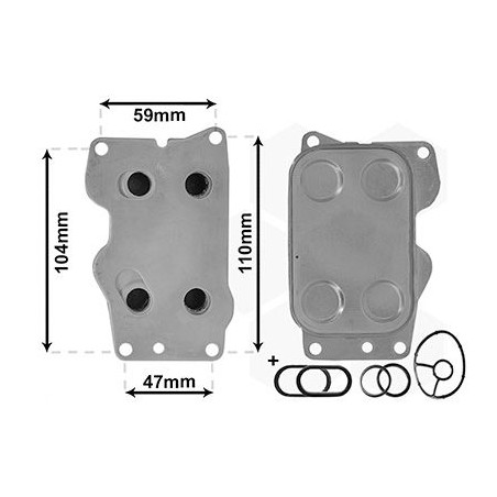 Radiateur huile pour moteur