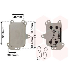 Radiateur huile pour moteur
