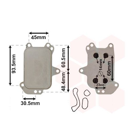 Radiateur huile pour moteur