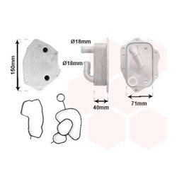 Radiateur huile pour moteur