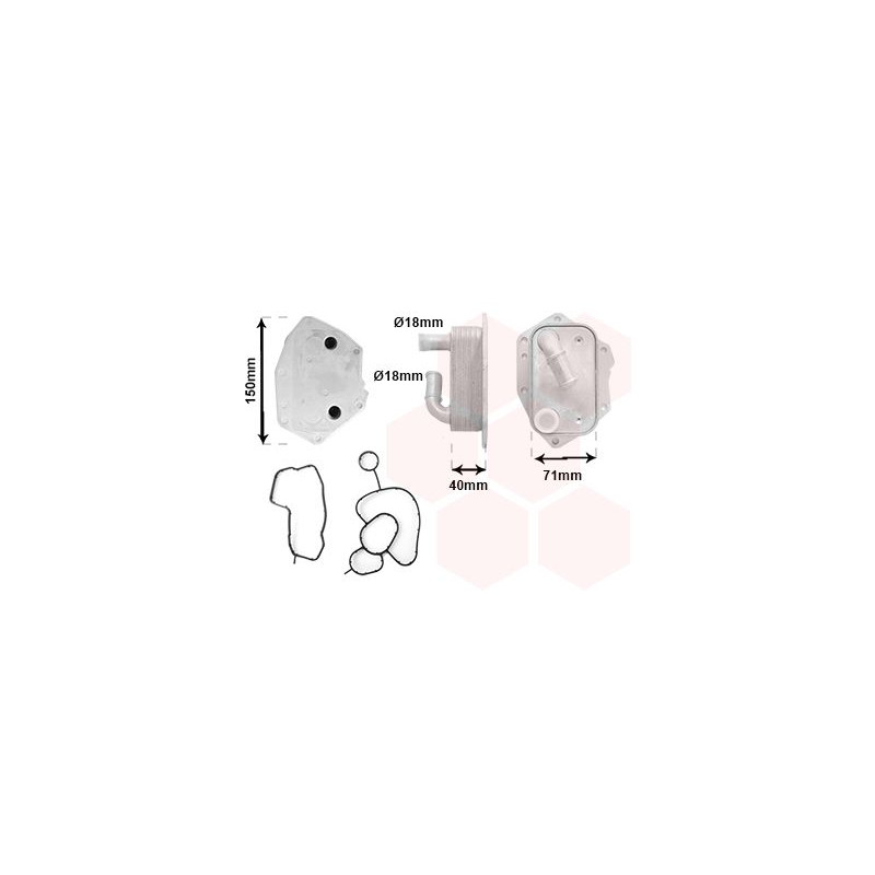 Radiateur huile pour moteur