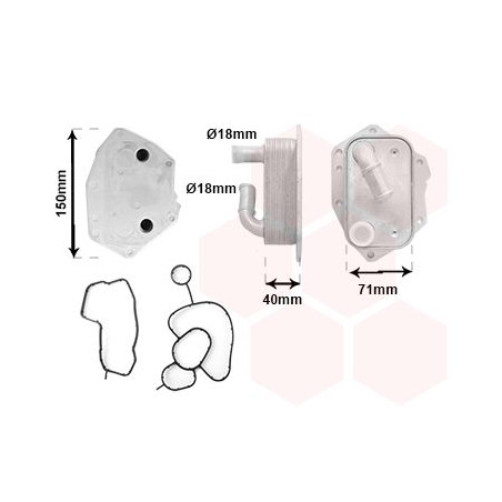 Radiateur huile pour moteur