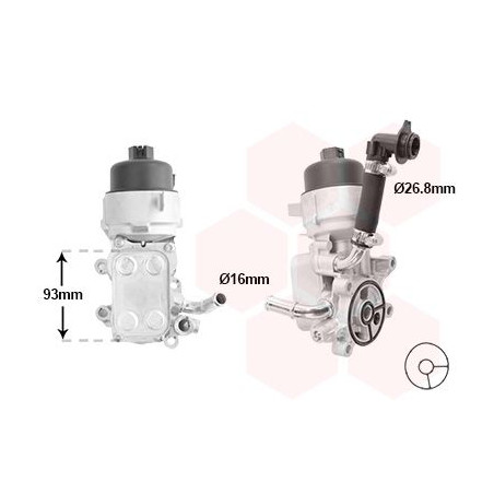 Radiateur huile pour moteur