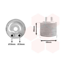 Radiateur huile pour moteur
