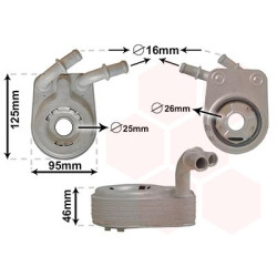 Radiateur huile pour moteur