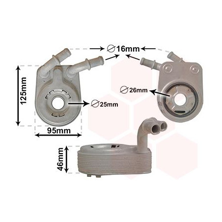 Radiateur huile pour moteur