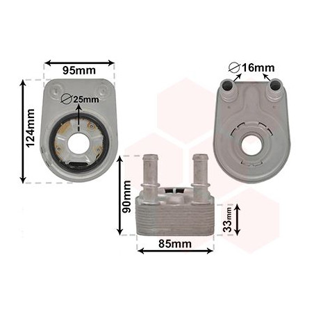 Radiateur huile pour moteur