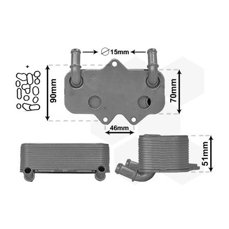 Radiateur huile pour moteur