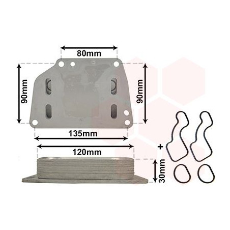 Radiateur huile pour moteur