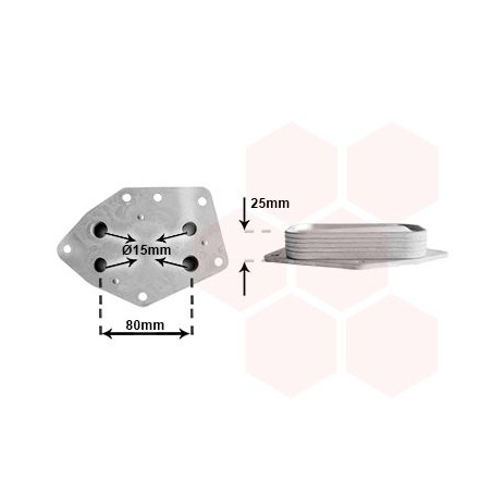 Radiateur huile pour moteur