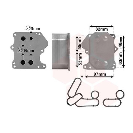 Radiateur huile pour moteur