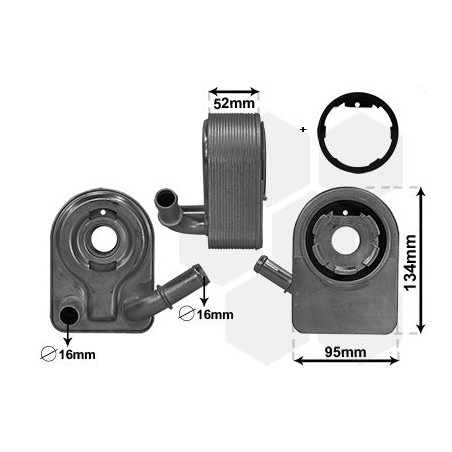 Radiateur huile pour moteur