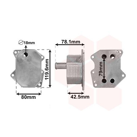 Radiateur huile pour moteur
