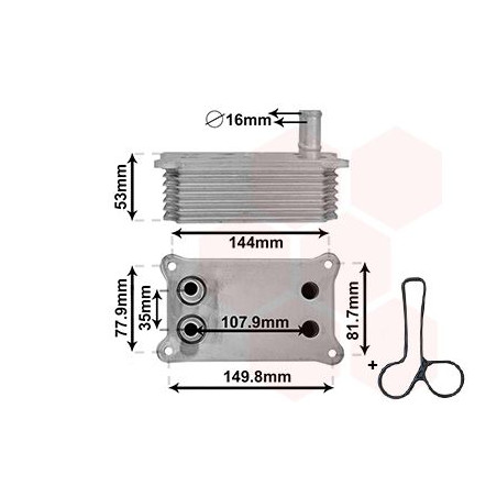 Radiateur huile pour moteur