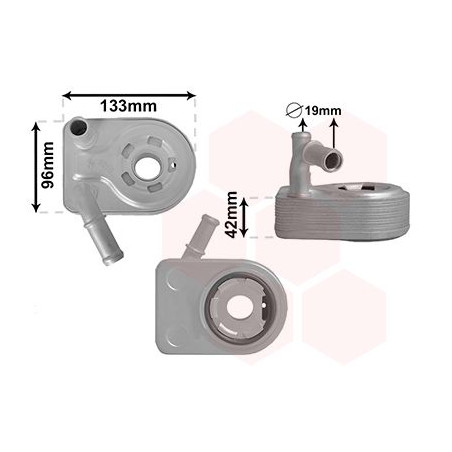 Radiateur huile pour moteur