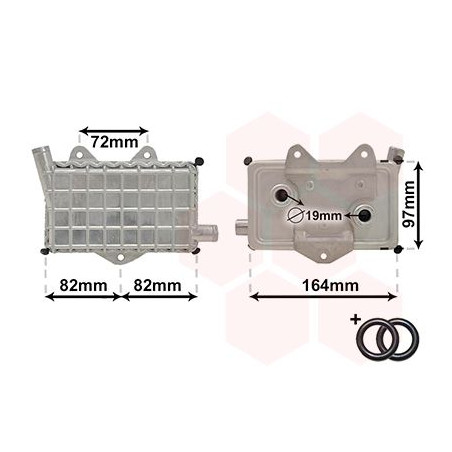 Radiateur huile pour moteur