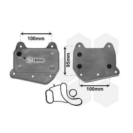 Radiateur huile pour moteur