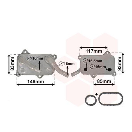 Radiateur huile pour moteur