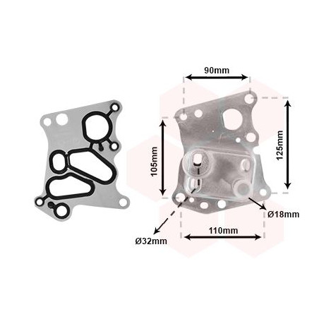 Radiateur huile pour moteur